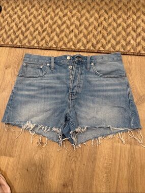 Madewell Light Blue Denim Jean Cutoff Shorts